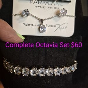 Park Lane Silver Necklace and Bracelet Set